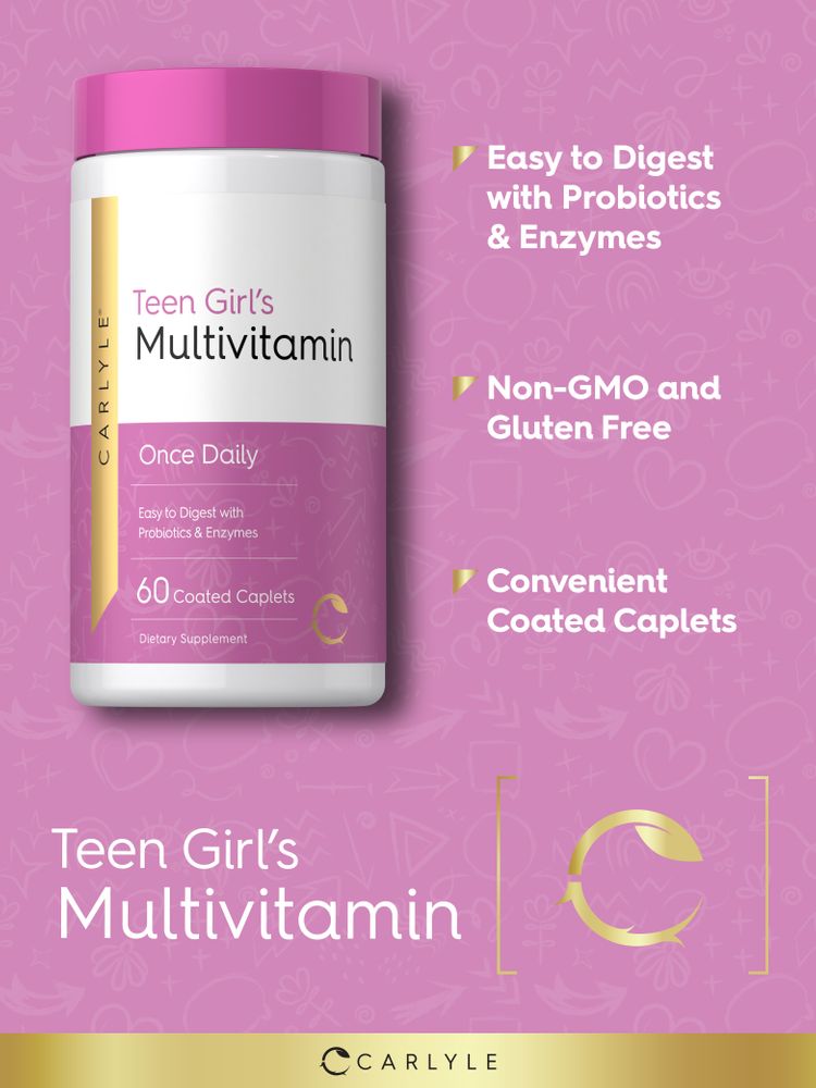 Teen Multivitamin for Girls | 60 Caplets
