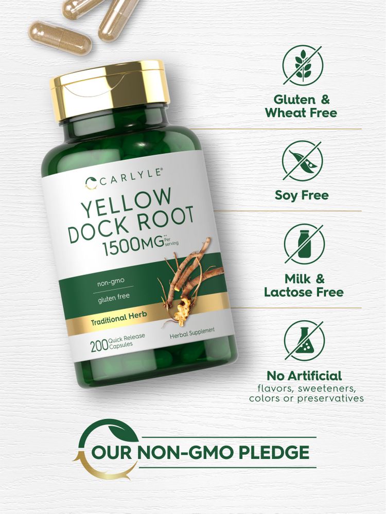 Yellow Dock Root | 200 Capsules