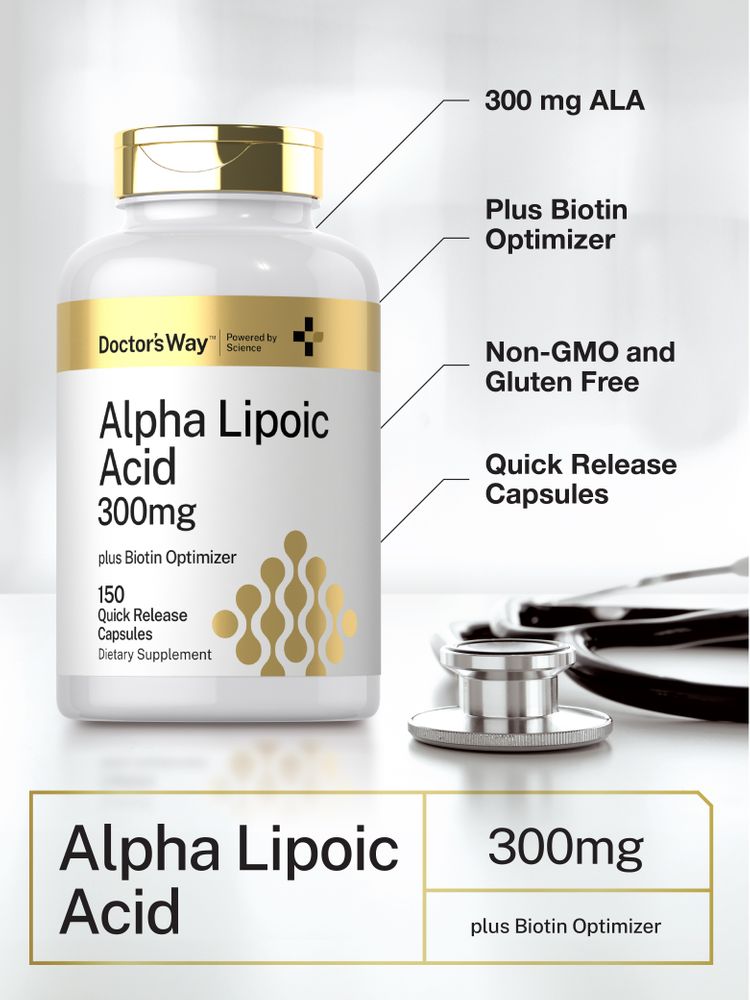 Ácido Alfa Lipóico 300mg | 150 Cápsulas
