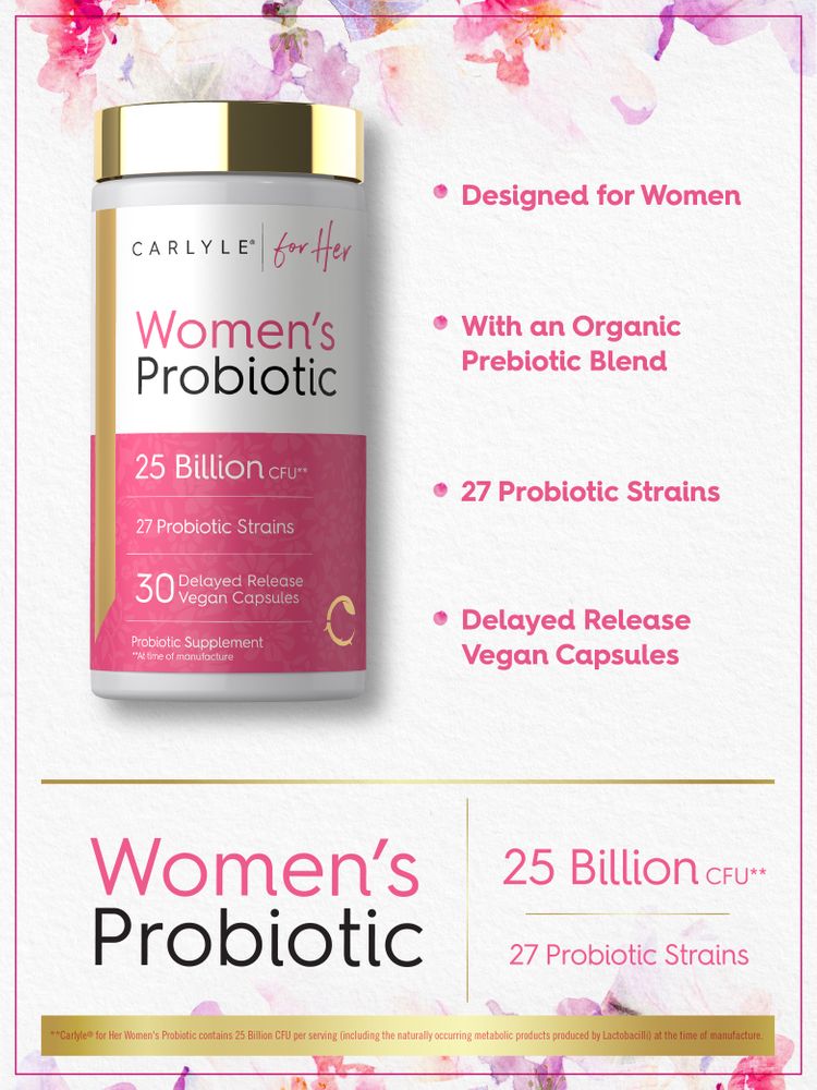 Women's 25 Billion CFU Probiotic | 30 Capsules