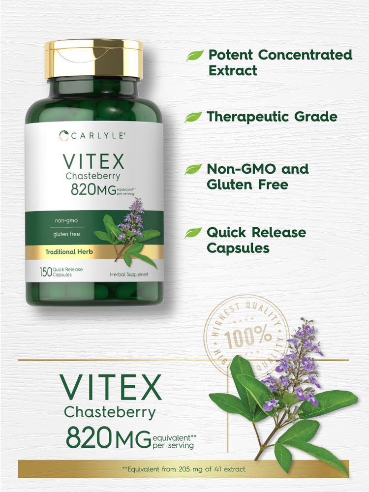 Vitex 820mg | 150 Capsules