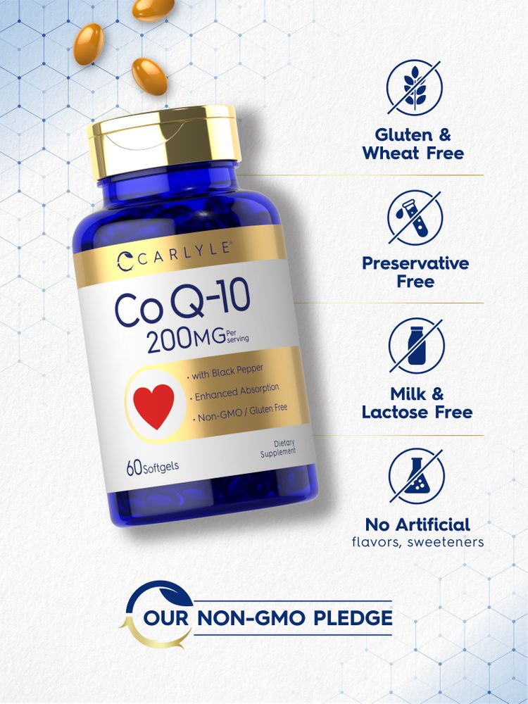 CoQ10 200mg per serving | 60 Softgels