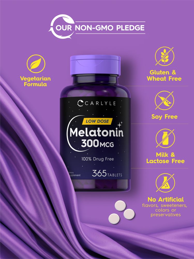 Mélatonine 300mcg | 365 Comprimés