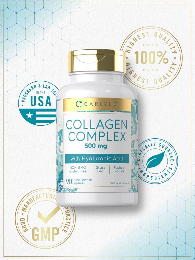 Collagène avec Acide Hyaluronique | 90 Capsules