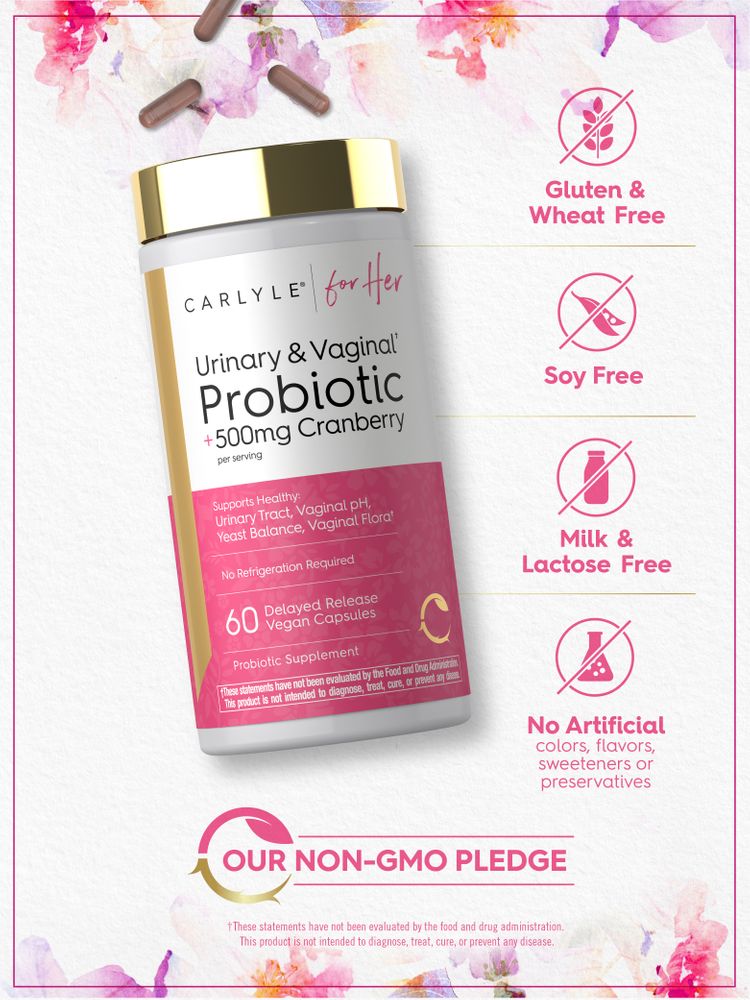 Urinary and Vaginal Probiotic for Women | 60 Capsules