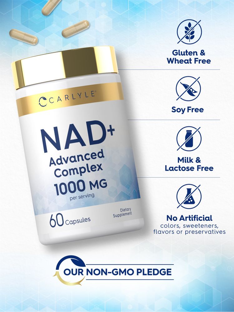 Suplemento de NAD+ 1000 mg | 60 Cápsulas
