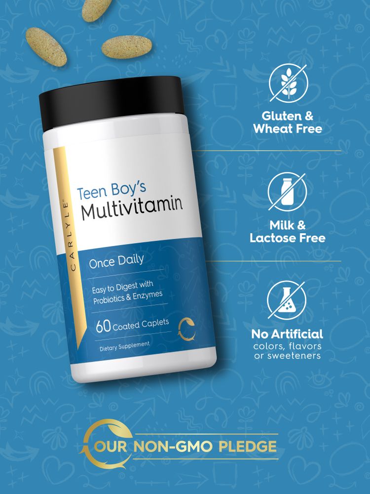 Teen Multivitamin for Boys | 60 Caplets