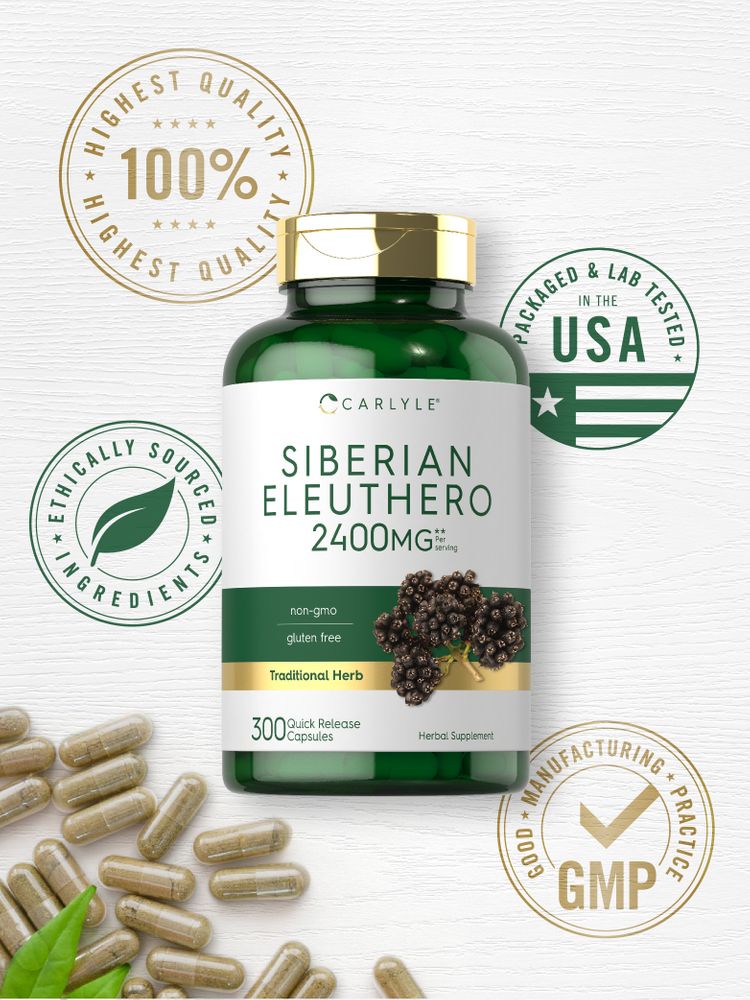Siberian Eleuthero | 300 Capsules
