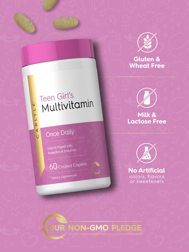 Teen Multivitamin for Girls | 60 Caplets
