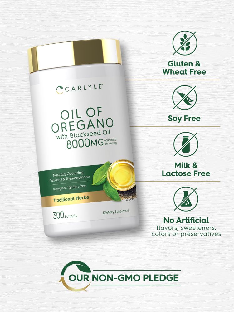 Oil of Oregano with Black Seed Oil | 8000mg