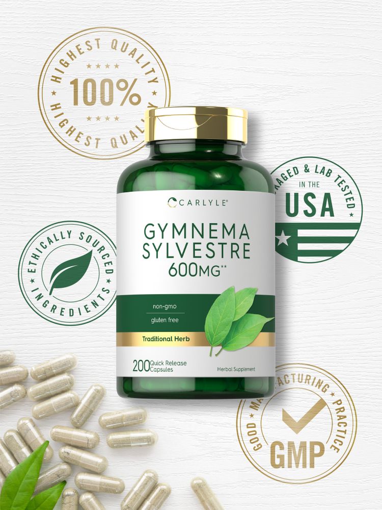 Gymnema Sylvestre Leaf Extract | 200 Capsules
