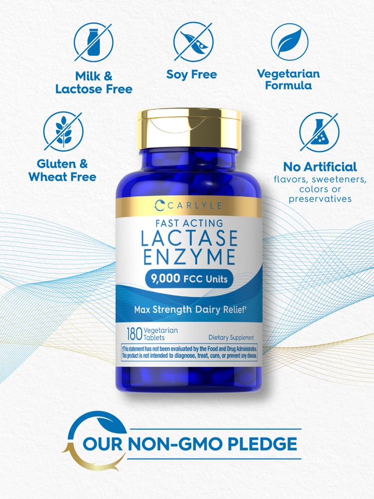 Lactase à Action Rapide | 180 Comprimés