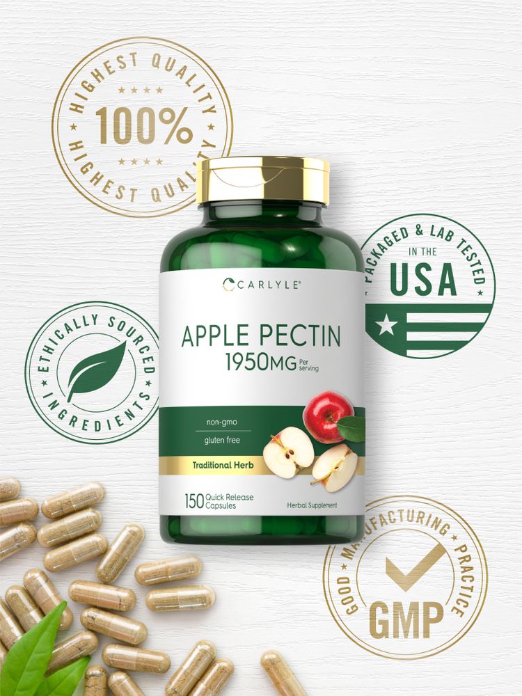 Pectine de pomme 1950mg par portion | 150 Capsules