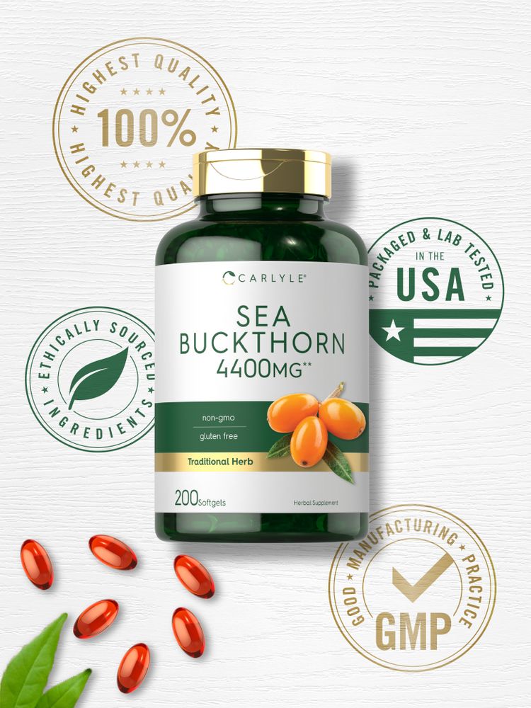 Sea Buckthorn Oil 4400mg | 200 Softgels