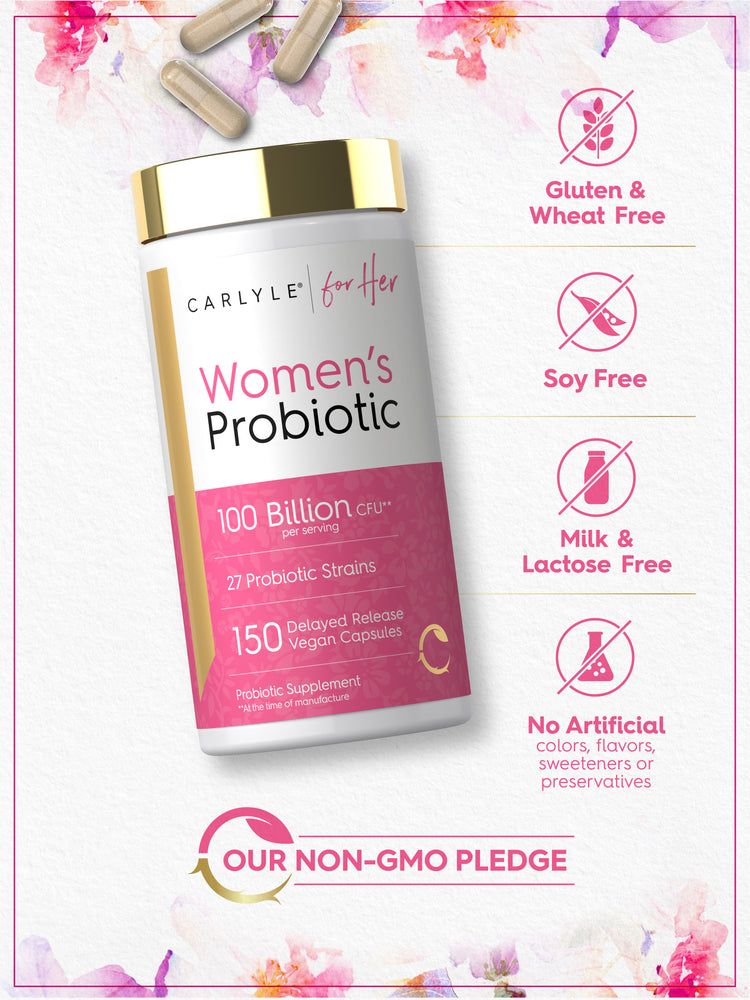 Women's Probiotic and Prebiotic Supplement | 100 Billion CFU