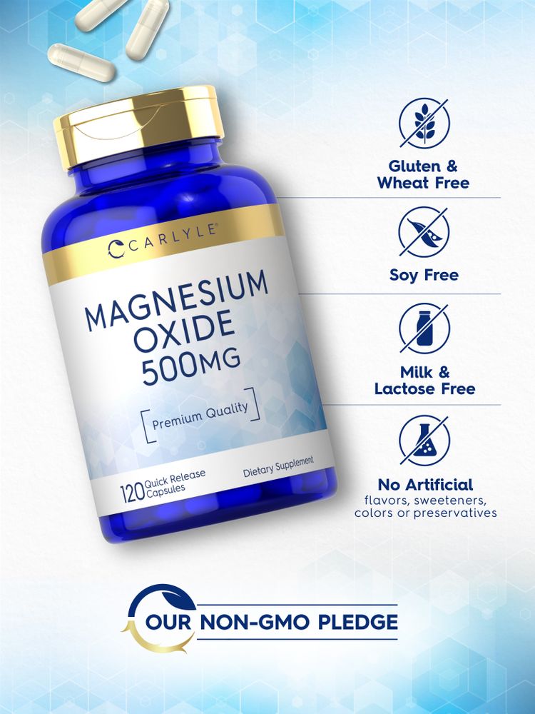 Magnesium Oxide 500mg | 120 Capsules
