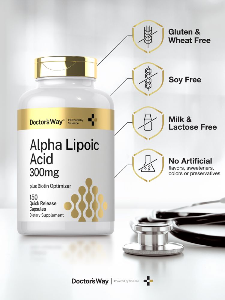Ácido Alfa Lipoico 300 mg | 150 Cápsulas