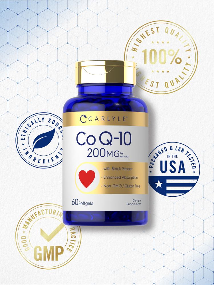 CoQ10 200mg per serving | 60 Softgels