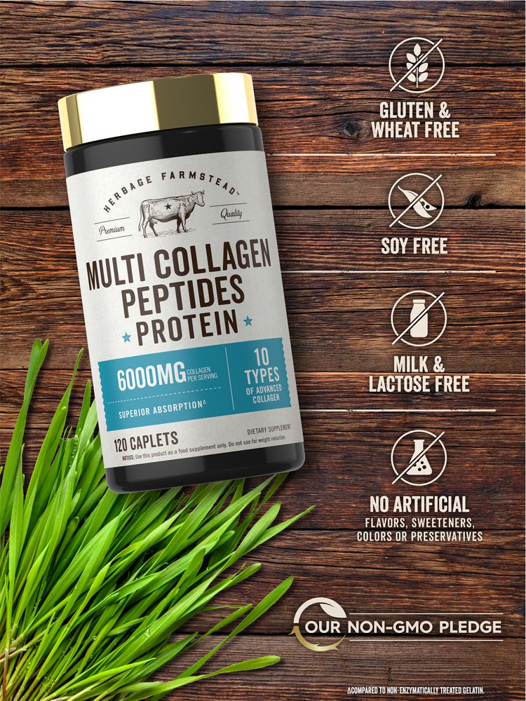 Péptidos de Colágeno Múltiple 6000mg | 120 Comprimidos