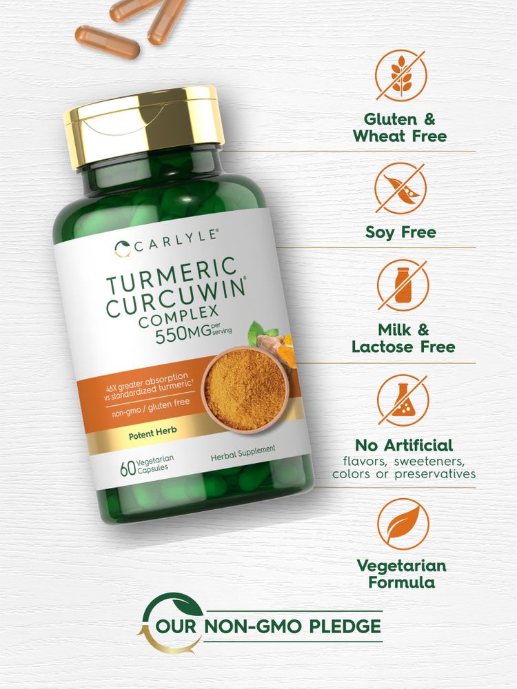 Turmeric 550mg per serving | 60 Capsules