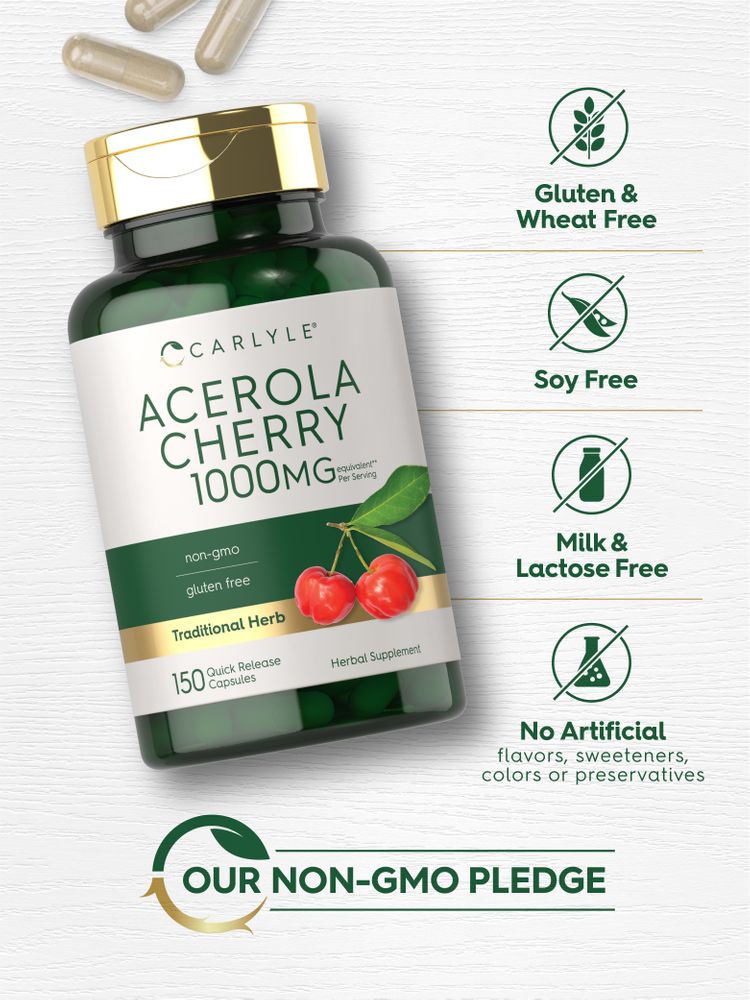 Acerola Cherry 1000mg per serving | 150 Capsules