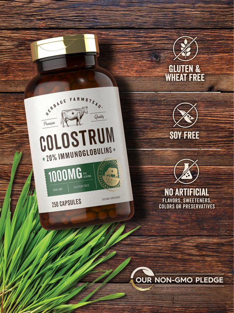 Colostro 1000mg per porzione | 250 Capsule