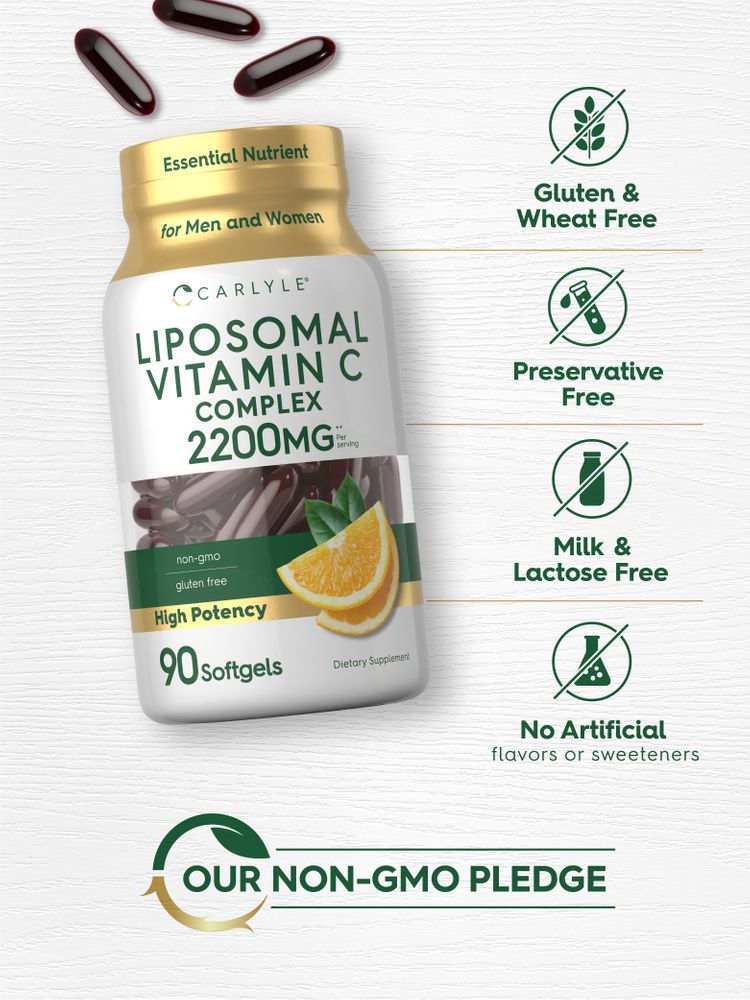 Liposomal Vitamin C 2200mg per serving | 90 Softgels