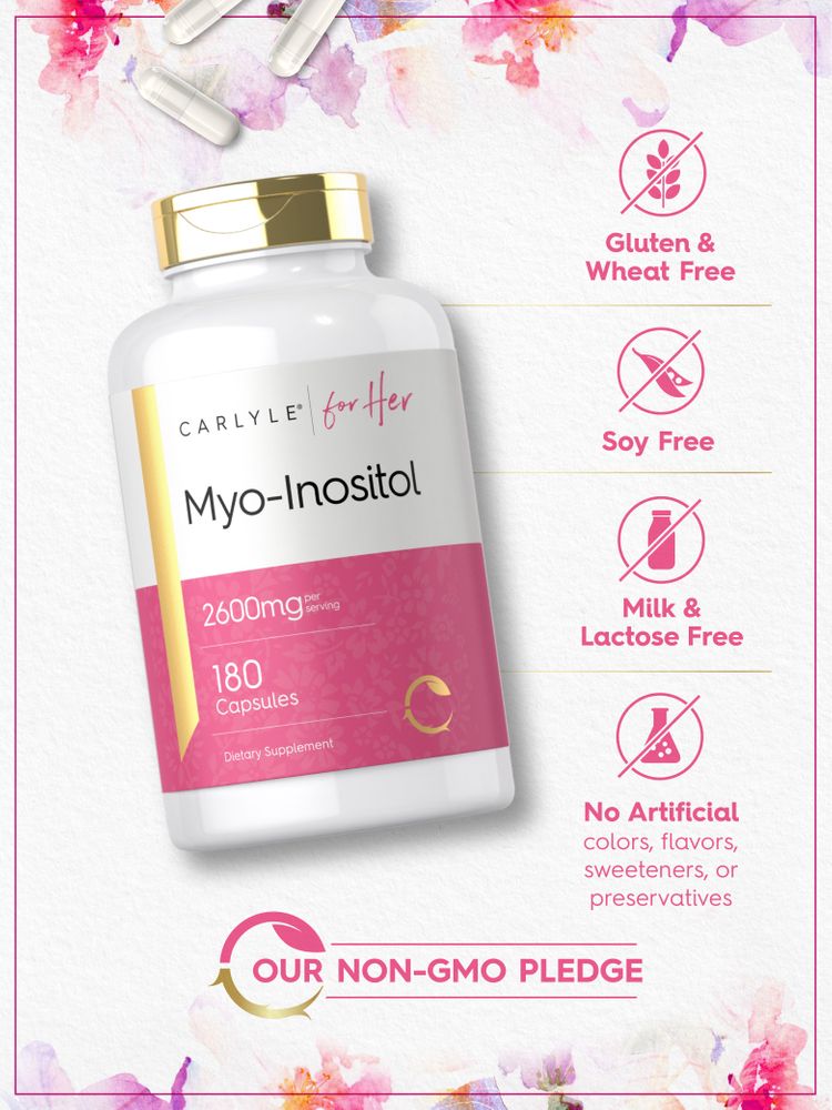 Myo-Inositol 2600mg por porção | 180 Cápsulas