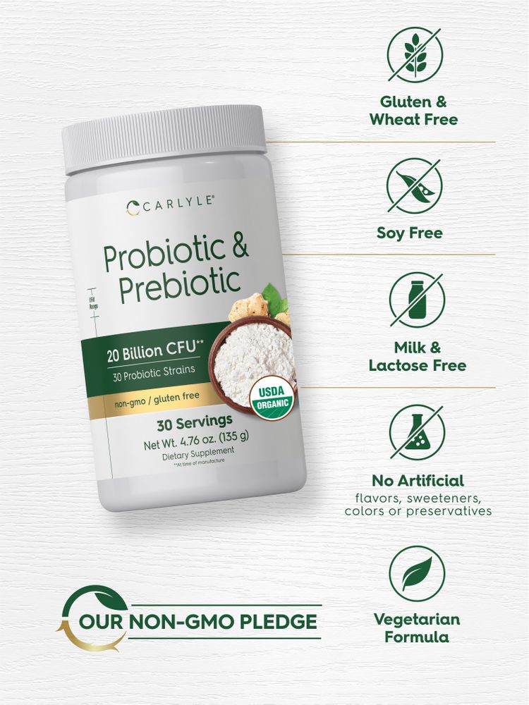 Polvere Probiotica e Prebiotica | 20 Miliardi di CFU