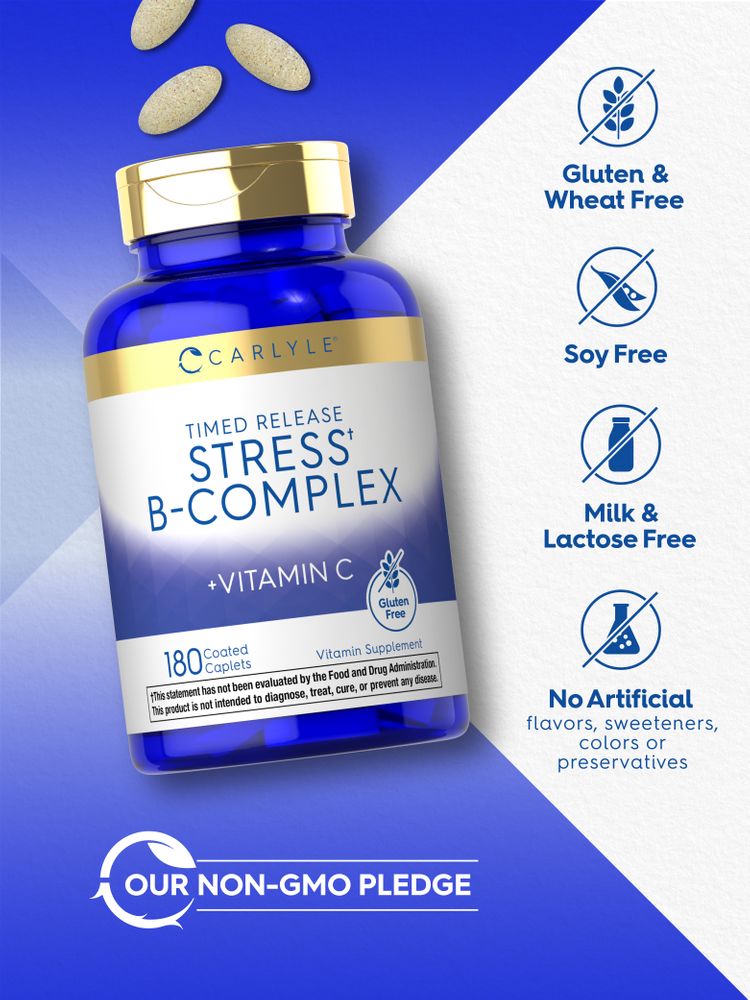 Complejo de Vitamina B con Vitamina C | 180 Cápsulas