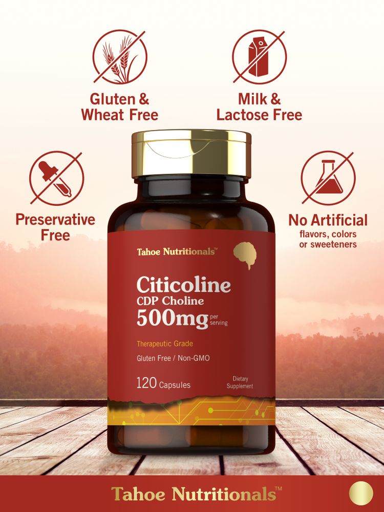 Citicolina 500mg por porción | 120 Cápsulas