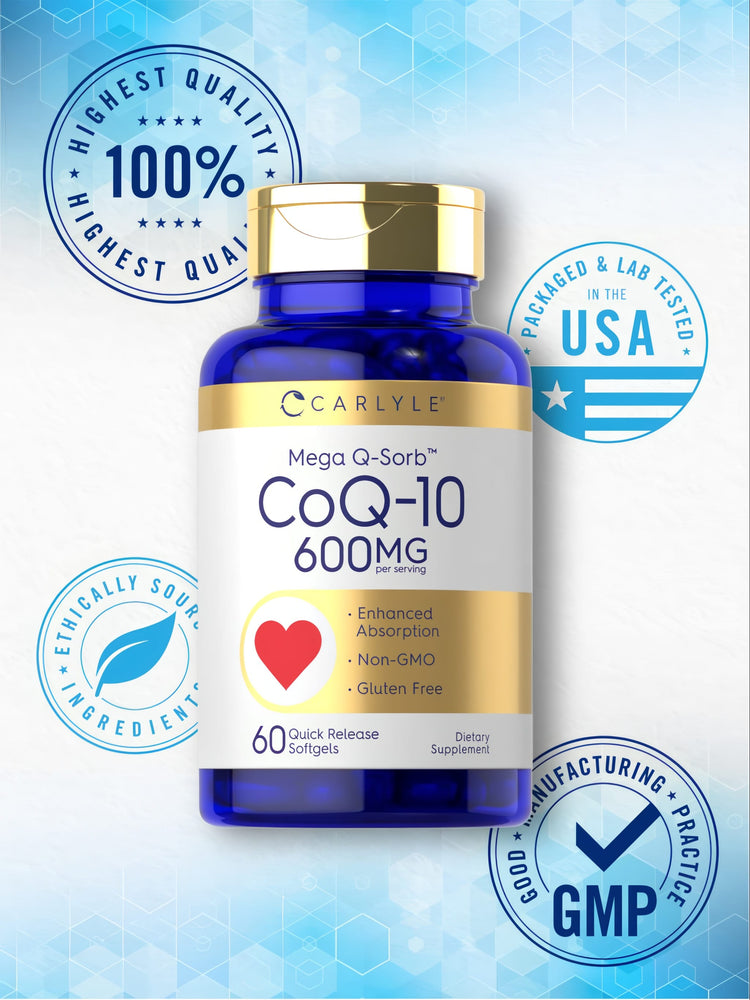 CoQ10 600mg por porción | 60 Cápsulas blandas