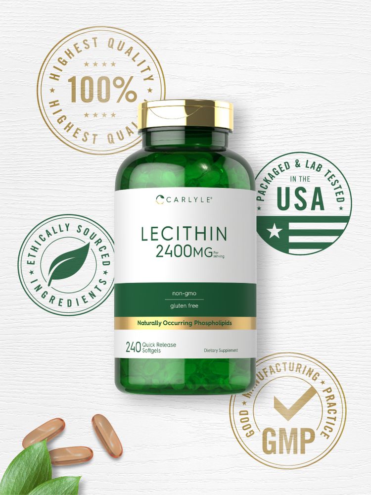 Lecithin 2400mg per serving | 240 Softgels