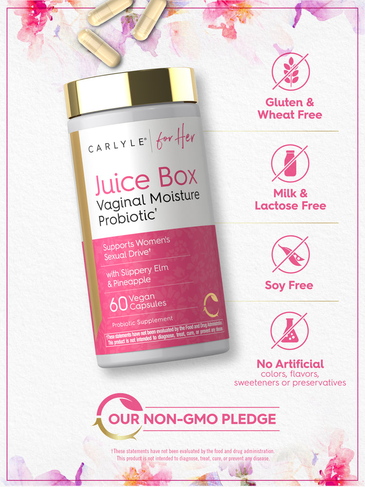 Women's Probiotic for Vaginal Moisture | with Slippery Elm and Pineapple