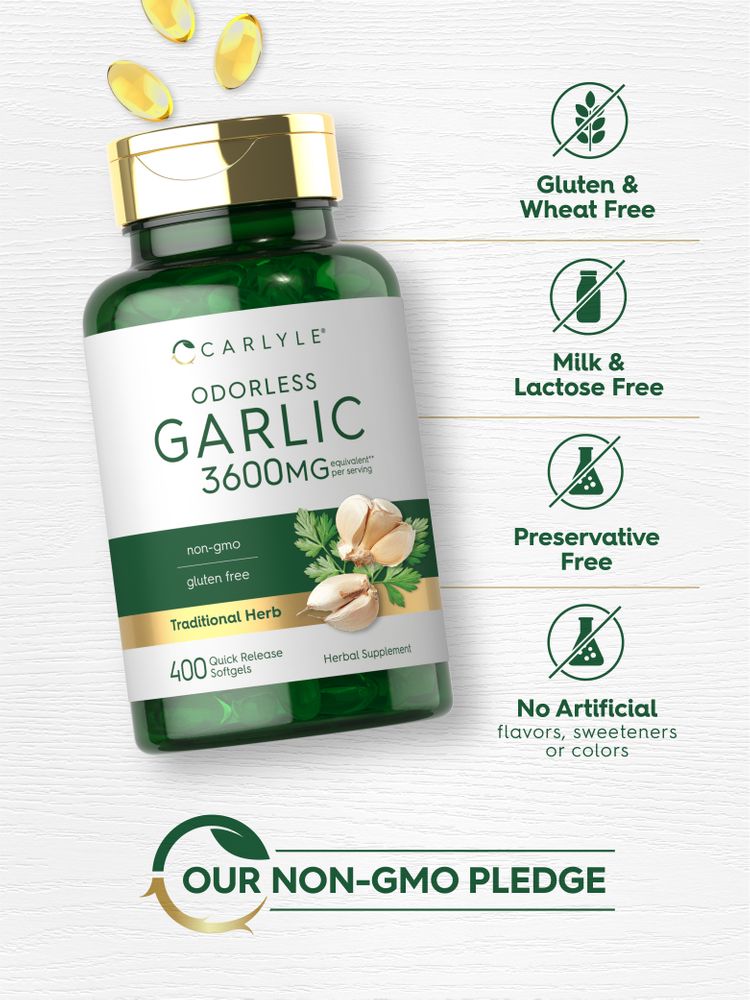 Odorless Garlic Extract | 400 Softgels