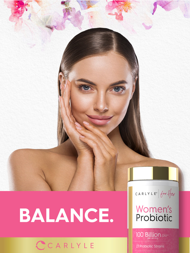 Women's Probiotic and Prebiotic Supplement | 100 Billion CFU