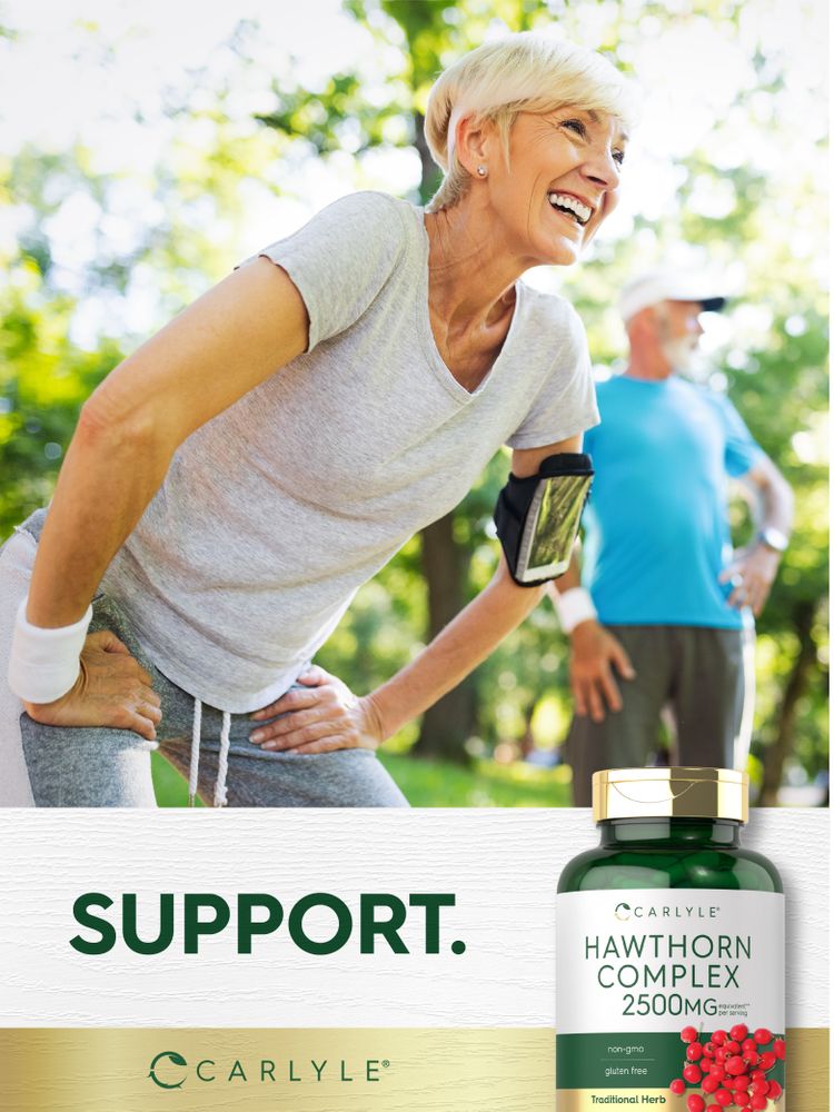 Complexe de Baies d'Aubépine 2500mg par portion | 120 Capsules