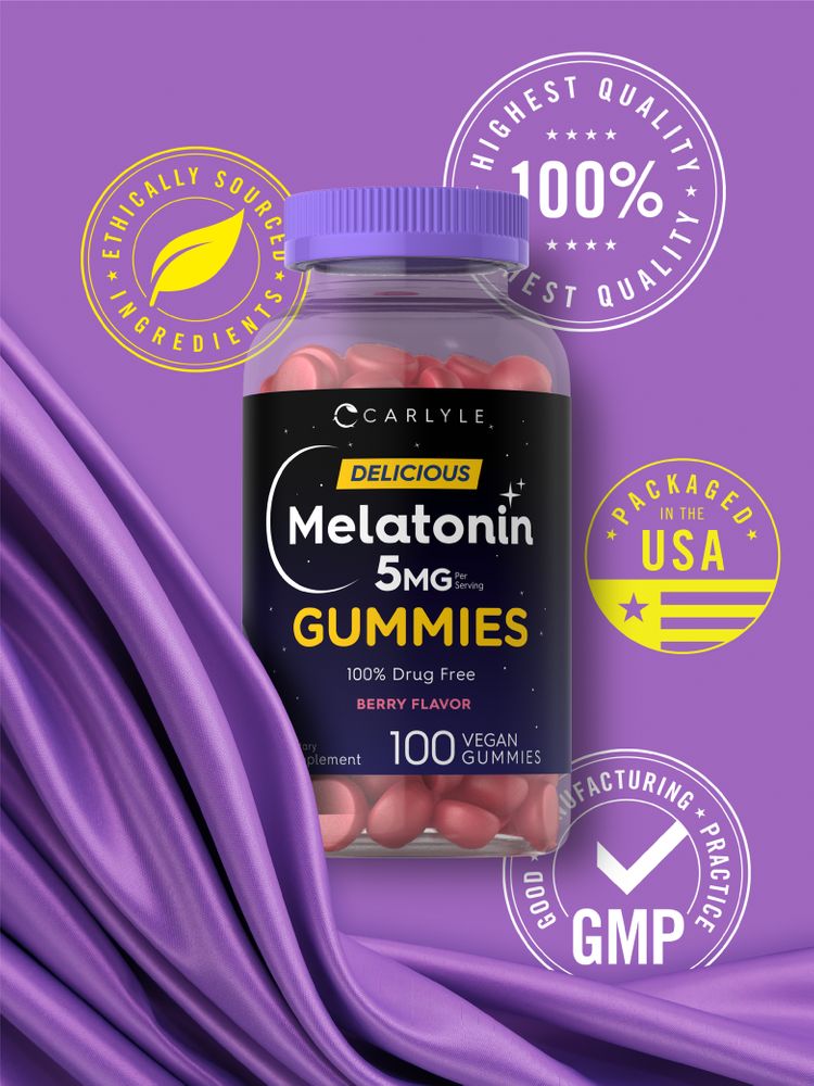 Melatonina 5mg por porción | 100 Gomitas