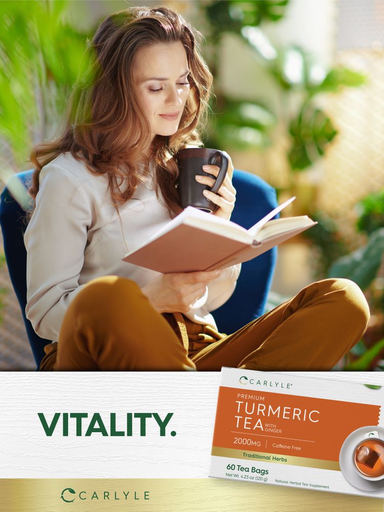 Turmeric Tea Bags with Ginger | 60 Tea Bags