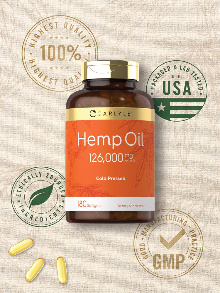 Hemp Oil 126000mg per serving | 180 Softgels