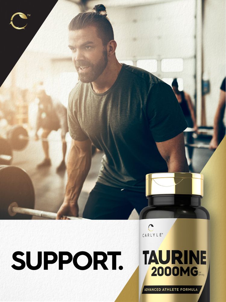 Taurine 2000mg per serving | 60 Caplets