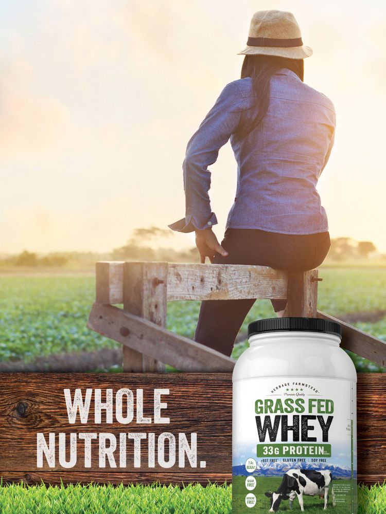 Grass Fed Whey Protein | 2lb Powder