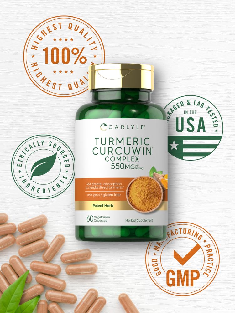 Turmeric 550mg per serving | 60 Capsules