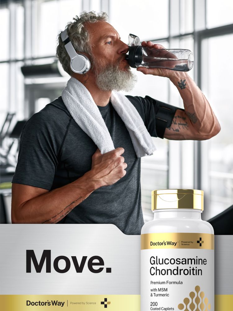 Glucosamina Condroitina con Cúrcuma y MSM | 200 Tabletas