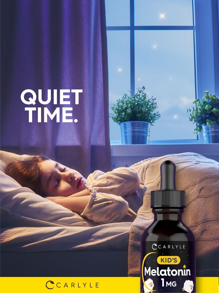 Melatonin for Kids 1mg | 2oz Liquid (Pack of 2)