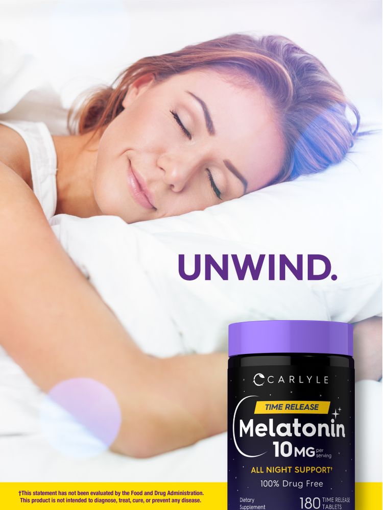 Melatonin 10mg | 180 Time Release Tablets