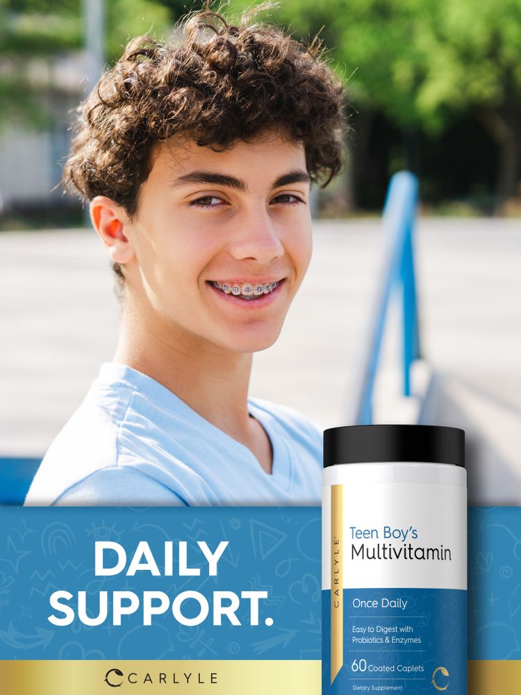 Teen Multivitamin for Boys | 60 Caplets