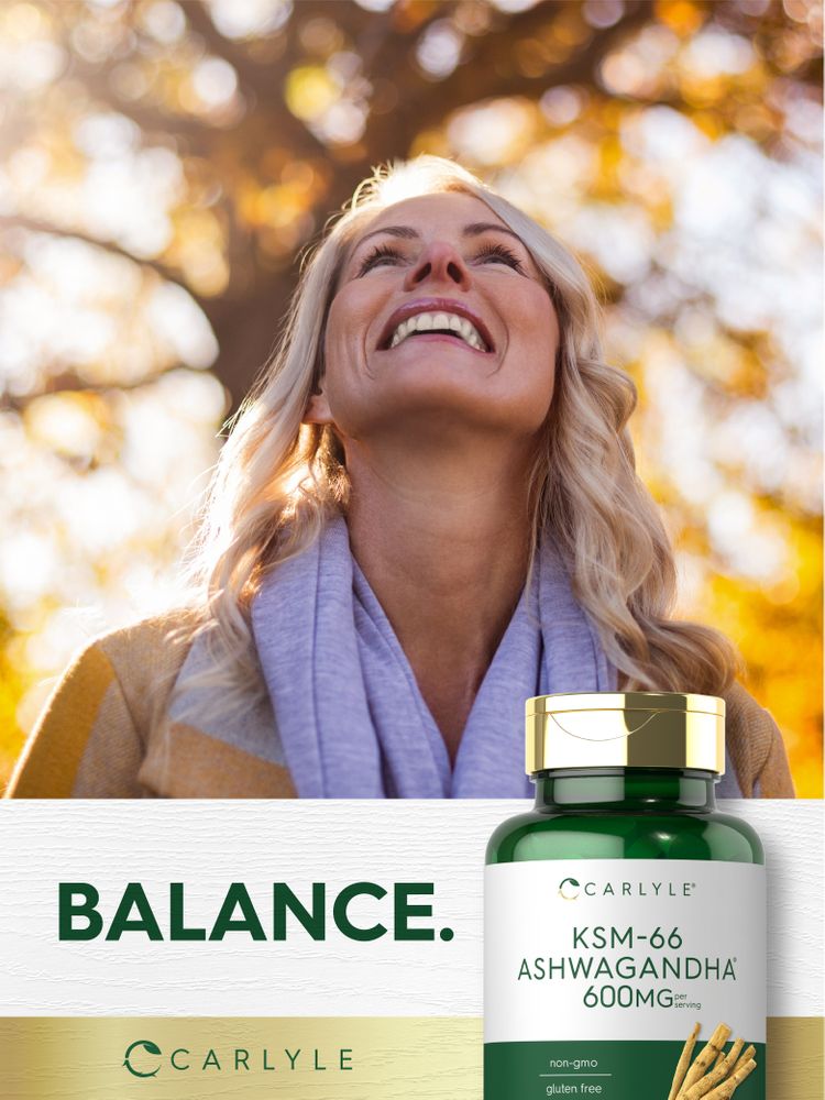 KSM-66 Ashwagandha 600mg por porción | 120 Cápsulas