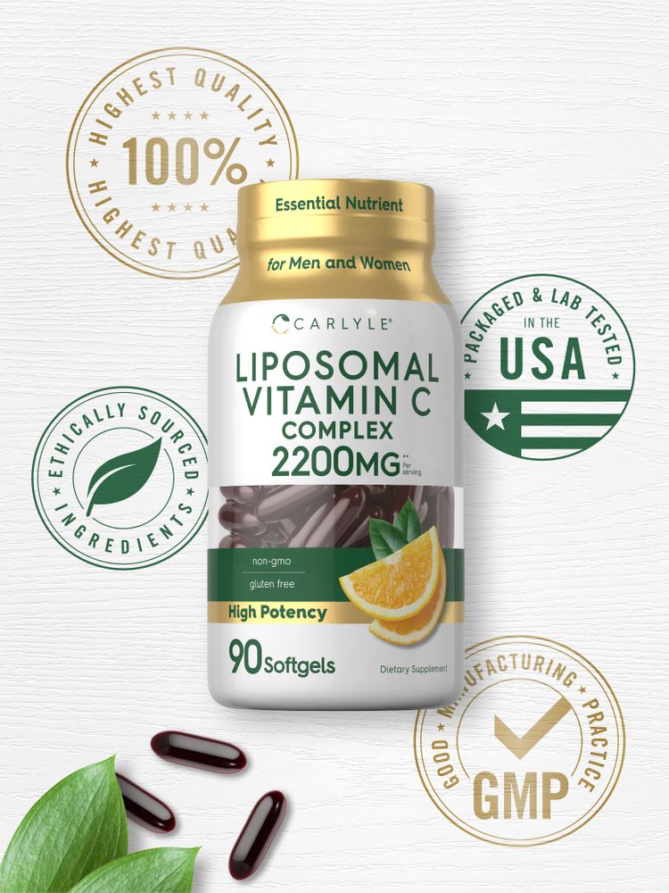 Vitamina C Liposomal 2200 mg por porción | 90 cápsulas blandas