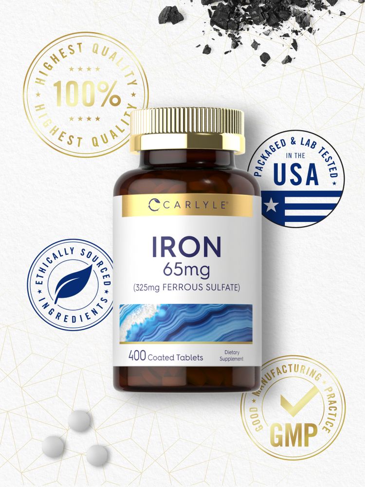 Iron Ferrous Sulfate 65mg | 400 Tablets